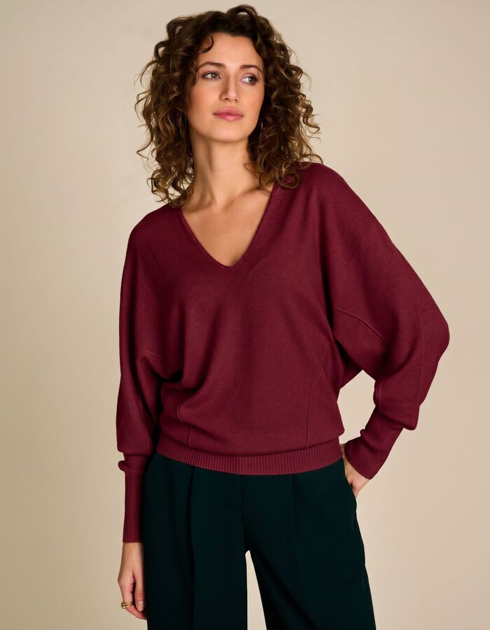 Due Amanti pull bordeaux