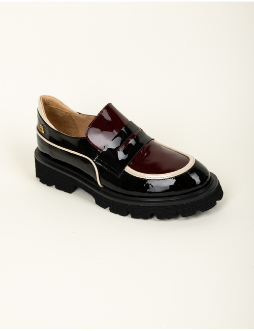 Babouche mocassin zwart