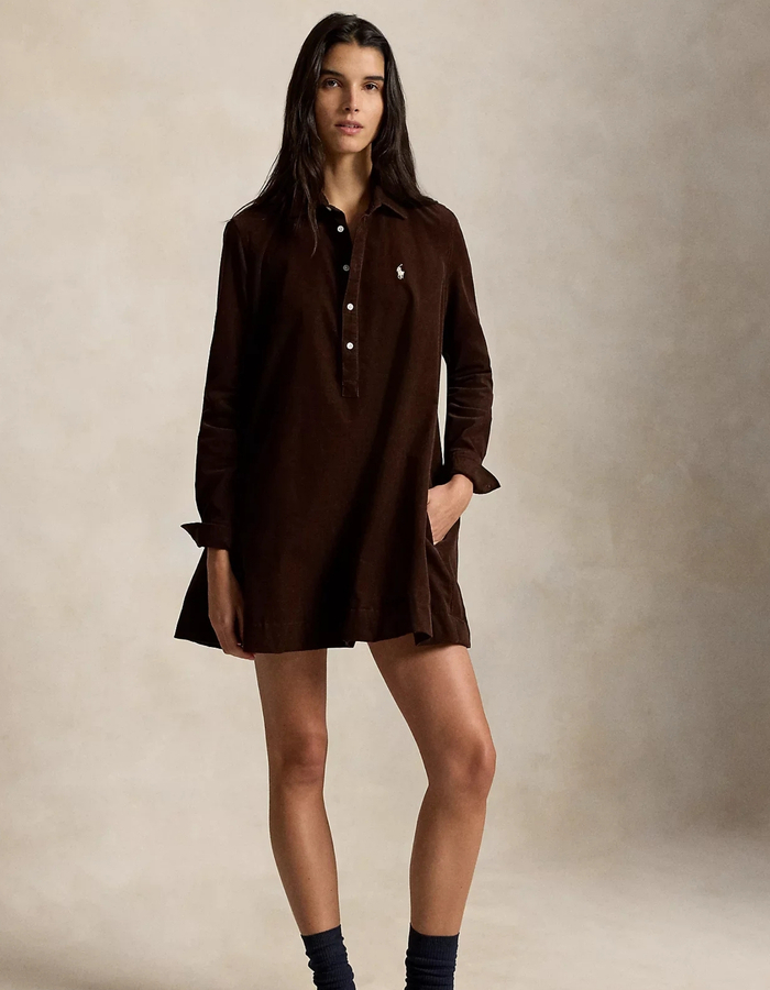 Ralph Lauren kort kleed bruin