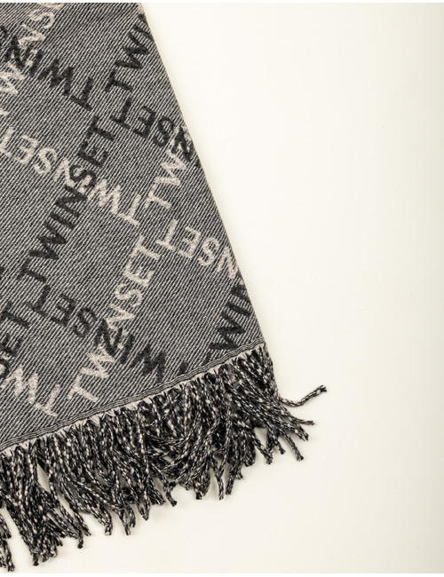 Sjaal met elegant Twinset logopatroon