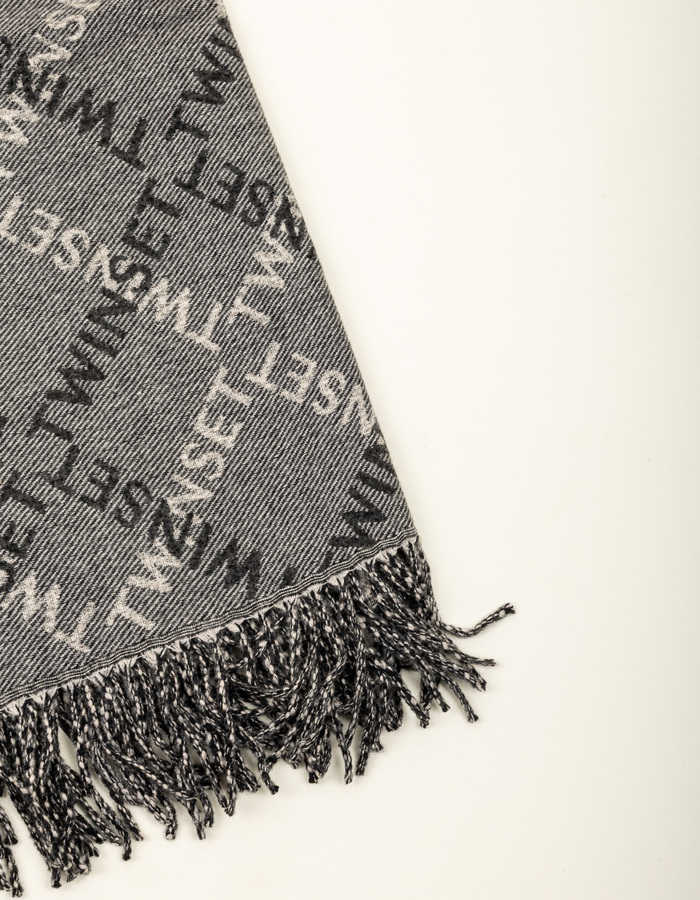 Foulard avec élégant motif logo Twinset