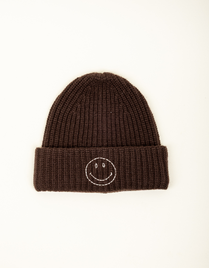 Bonnet smiley marron
