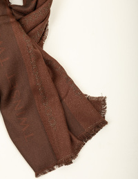 Écharpe élégante avec motif logo discret et détails brillants