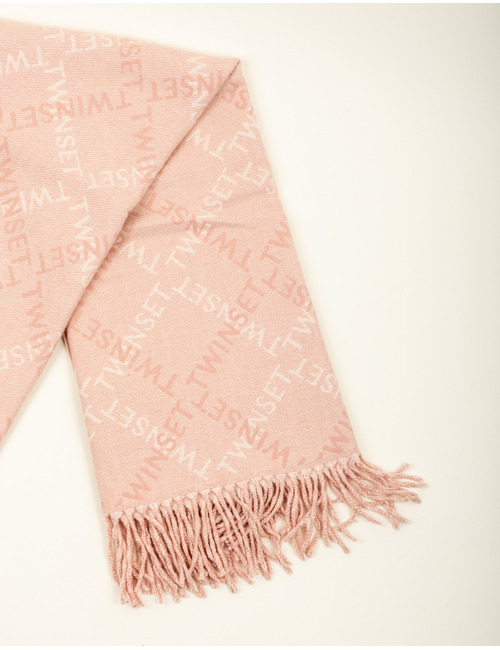 Sjaal met all over Twinset logo