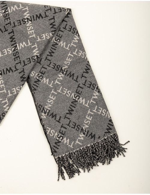 Sjaal met elegant Twinset logopatroon