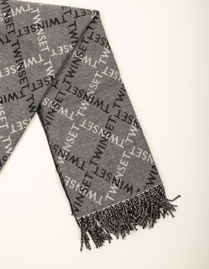 Foulard avec élégant motif logo Twinset