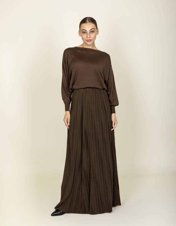 Oscar The Collection lange mouw pull bruin