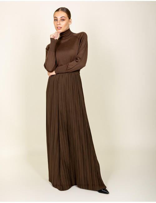 Oscar The Collection pull rolkraag bruin