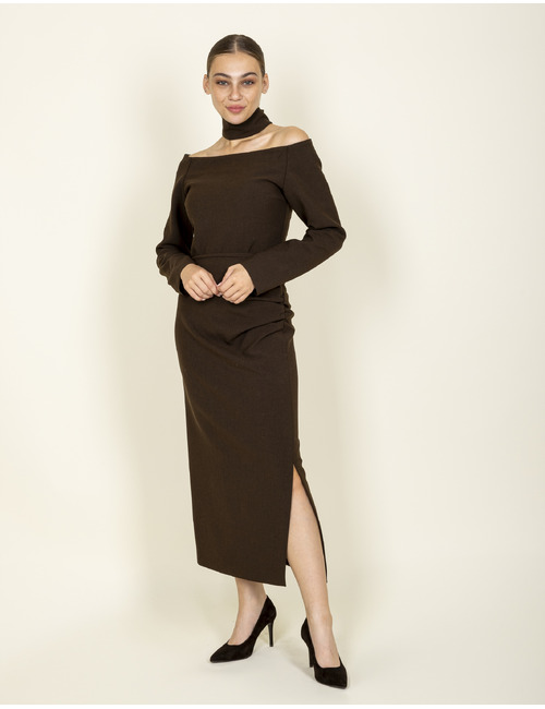 Oscar The Collection lange rok bruin