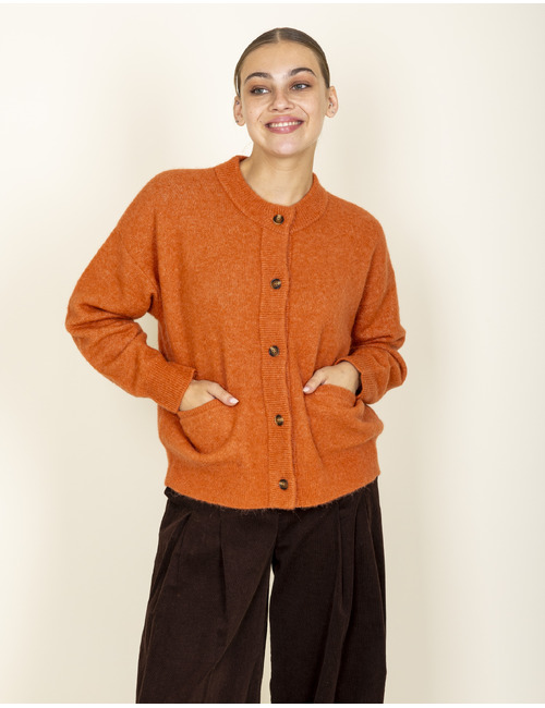 Jeff cardigan oranje