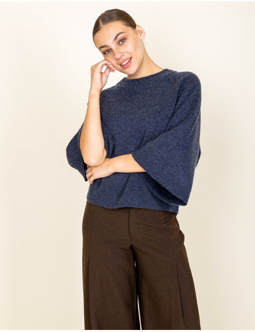 Oscar The Collection lange mouw pull blauw