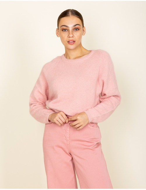 Lays - pull met boothals roze