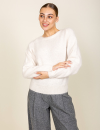 Lays - pull met ronde hals ecru