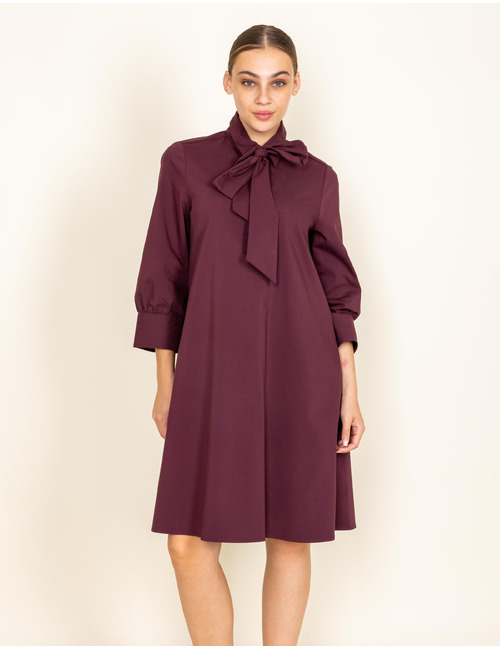 Sienna Dress - korte A-lijn jurk bordeaux