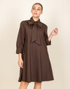 Sienna Dress - korte A-lijn jurk bruin