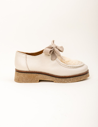 Ismael - paraboot met zachte inzet en contrastzool ecru