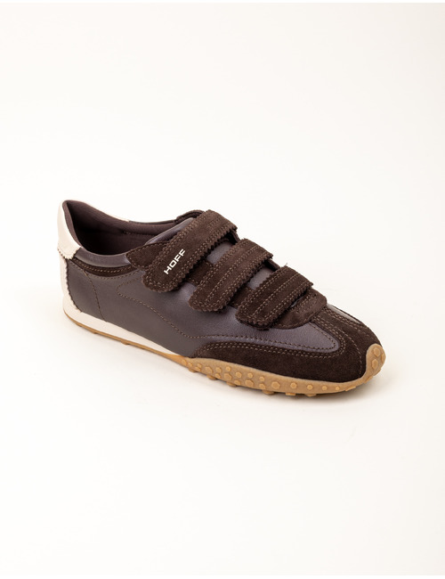 Bridge velcros - sneakers à fermeture velcro brun