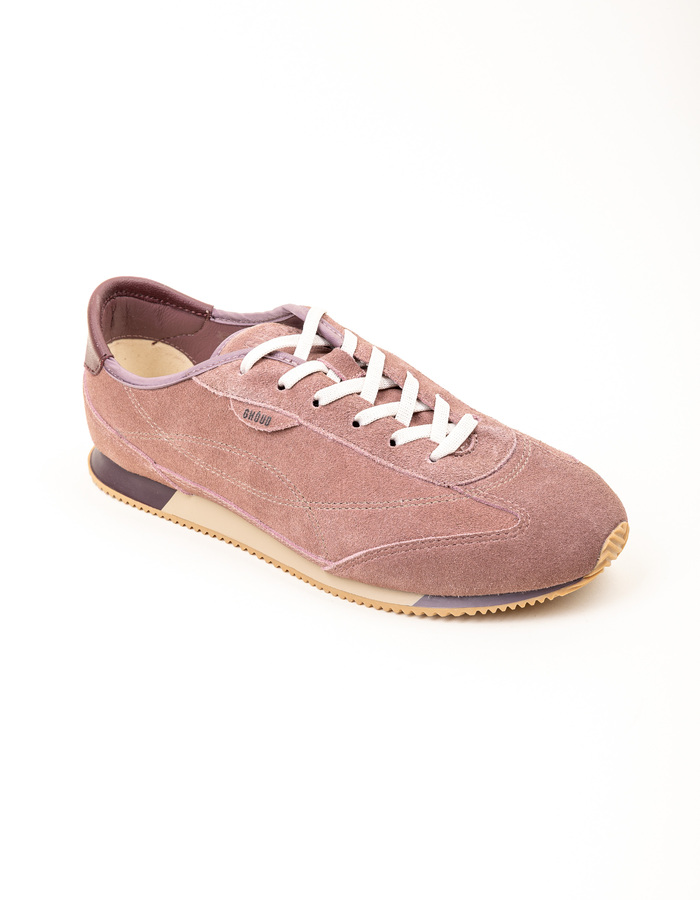Sneakers met suède structuur roze