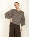 Oscar The Collection lange mouw pull taupe