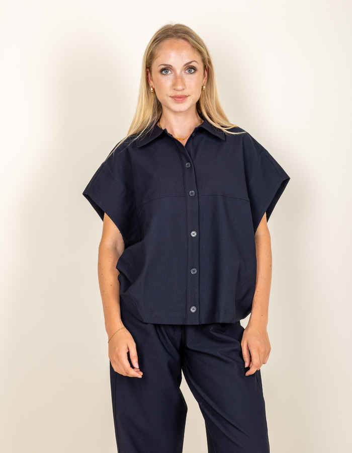 IndonesiaW6 - blouse à la coupe oversize moderne