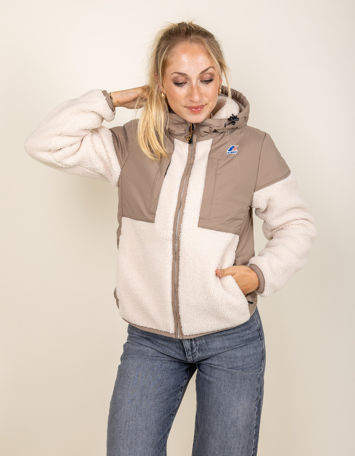 Samson 4.0 Orsetto - veste polaire à capuche beige