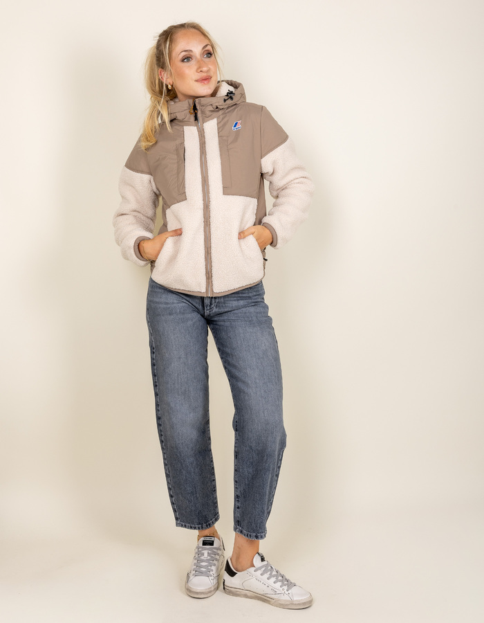 Samson 4.0 Orsetto - veste polaire à capuche beige