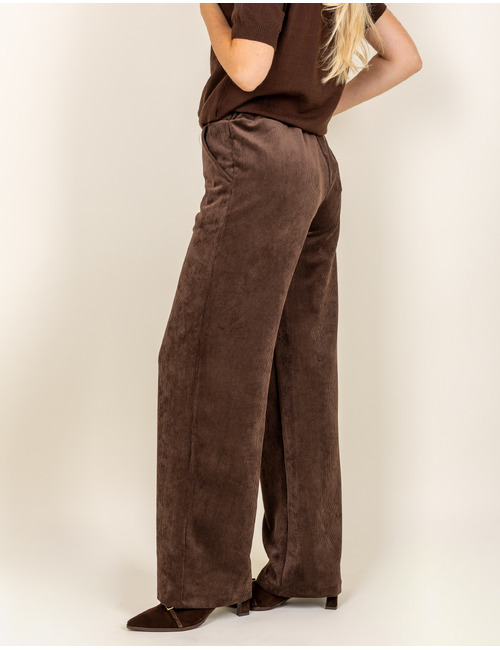 Chula - ribfluwelen broek in bruin