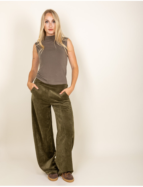 Namur - mouwloze top met elegante col