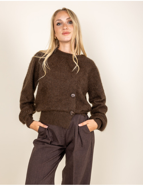 Oscar The Collection lange mouw pull bruin