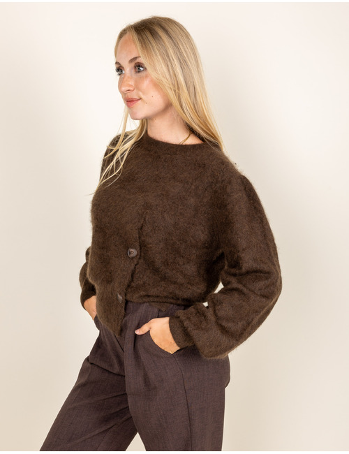Oscar The Collection lange mouw pull bruin