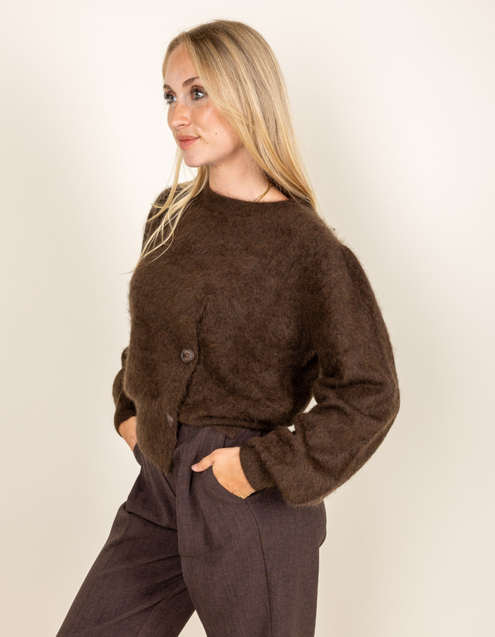 Oscar The Collection lange mouw pull bruin