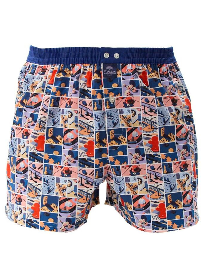 Spelletjesboxershort met retro print