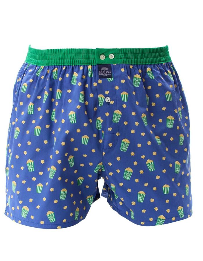 Popcorn print boxershort met speels dessin