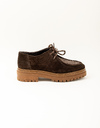 Elias - paraboot met teddy-inzet en profielzool bruin