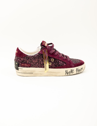 Sk8 Deluxe - sneakers à paillettes bordeaux
