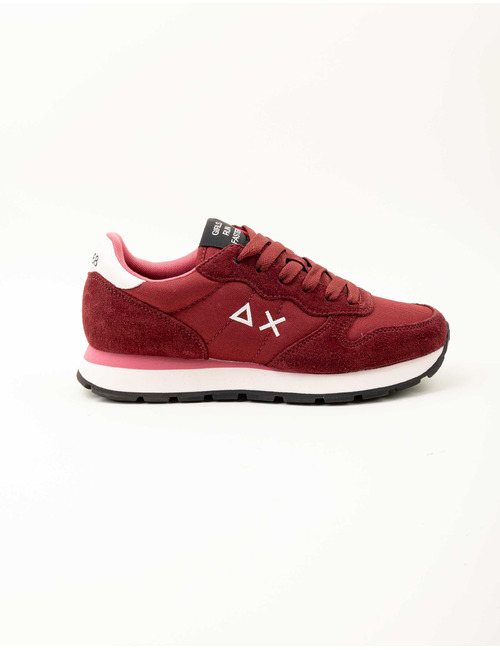 Ally solid - Stijlvolle sneaker in bordeaux