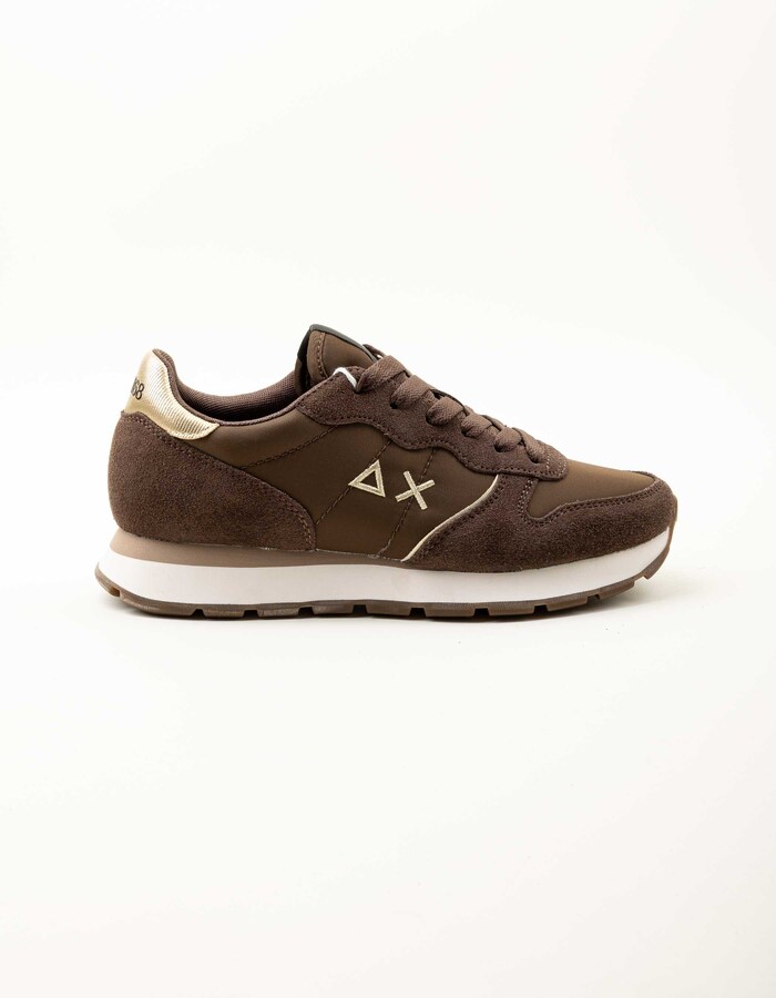 Ally Silver Gold - Stijlvolle sneaker in bruin