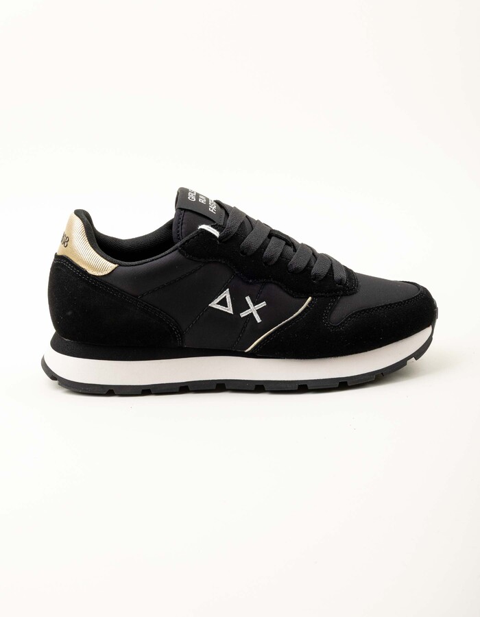 Ally Silver Gold - Stijlvolle sneaker in zwart