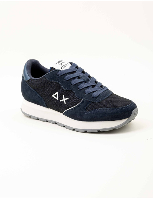 Ally Glitter Textile - Stijlvolle sneaker in blauw