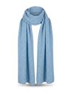 Fan - sjaal met zachte structuur blauw