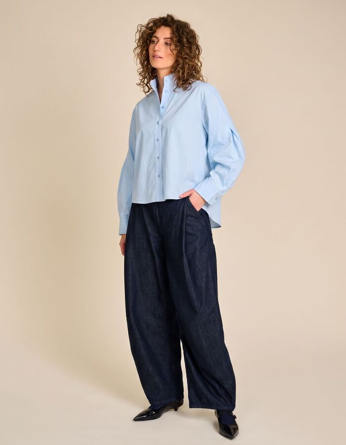 Due Amanti lange mouw bloes blauw