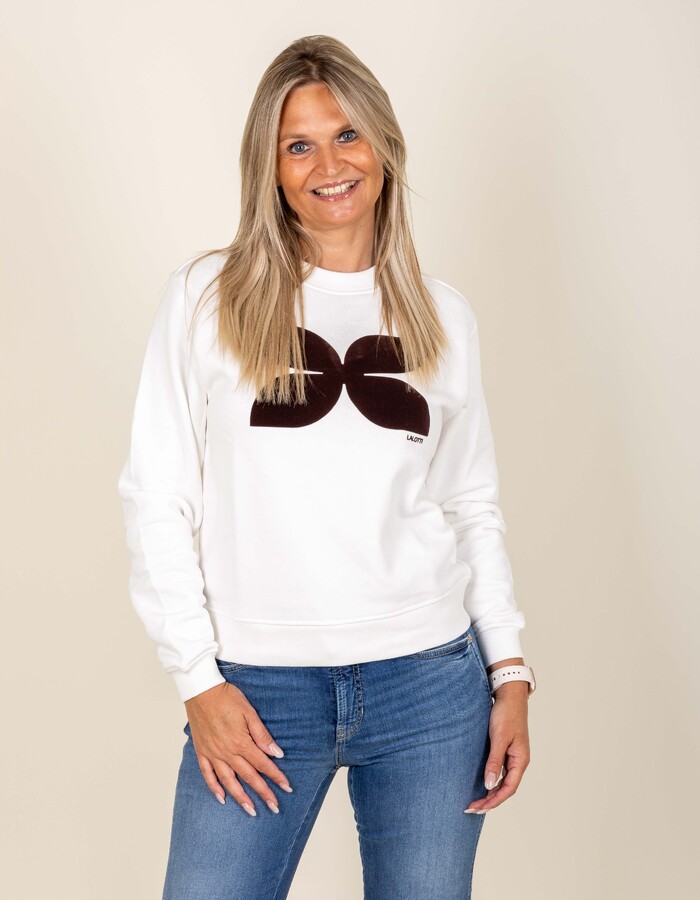 Lalotti lange mouw sweater wit