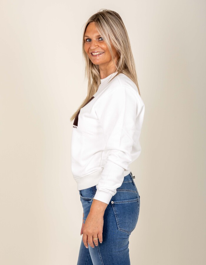 Lalotti lange mouw sweater wit