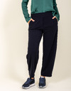 Phibi - Pantalon 7/8 Jogg à jambes droites bleu foncé