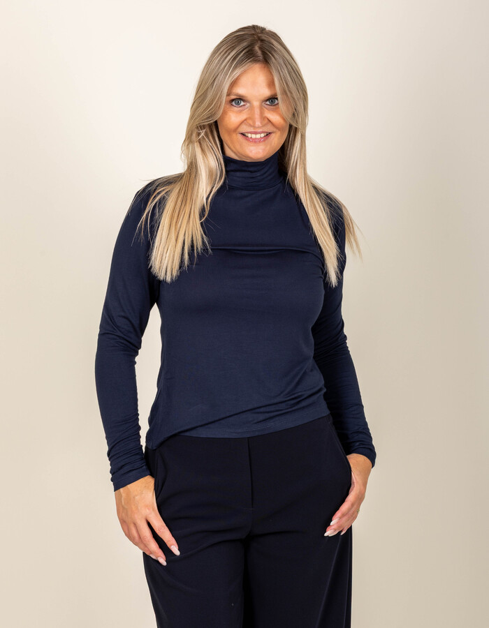 Leo & Ugo t-shirt lange mouw blauw