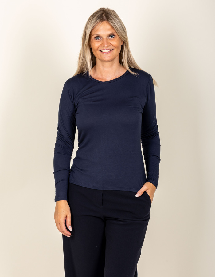 Leo & Ugo t-shirt lange mouw blauw