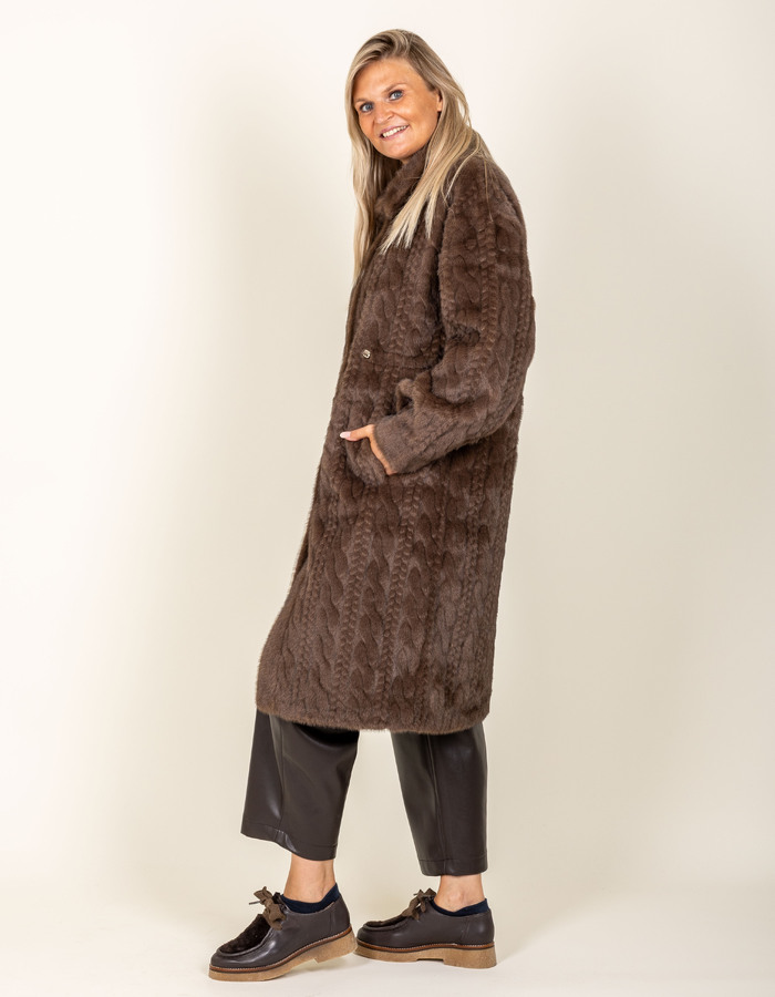 Leo & Ugo mantel bruin