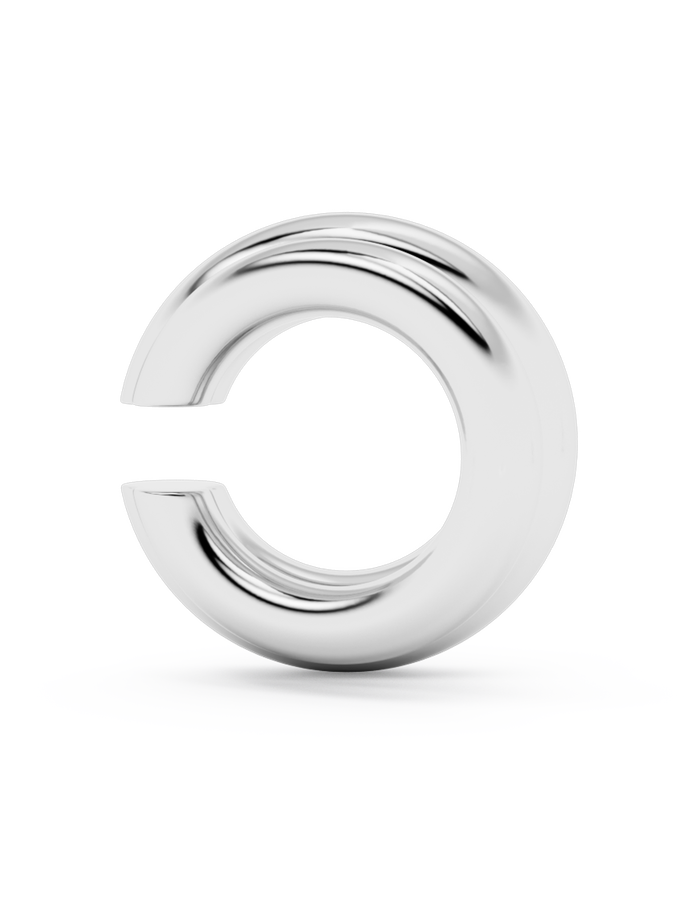 Earcuff Double Kos 22 mm argenté