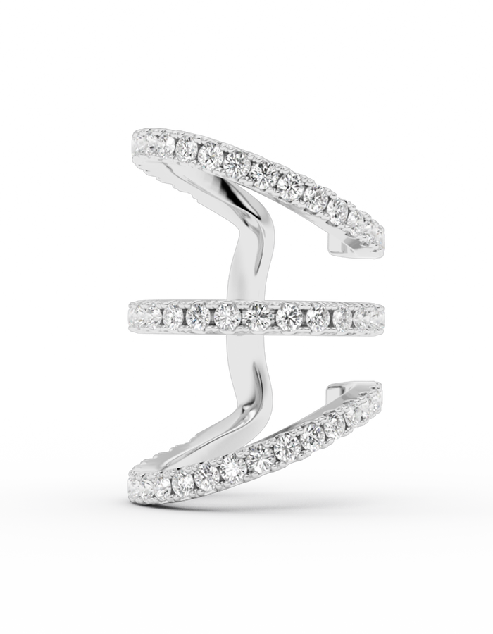 Trio ivy diamond earcuff