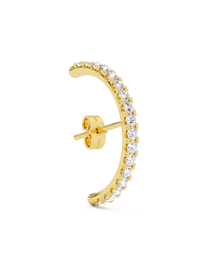 Diamond hug earstud - short